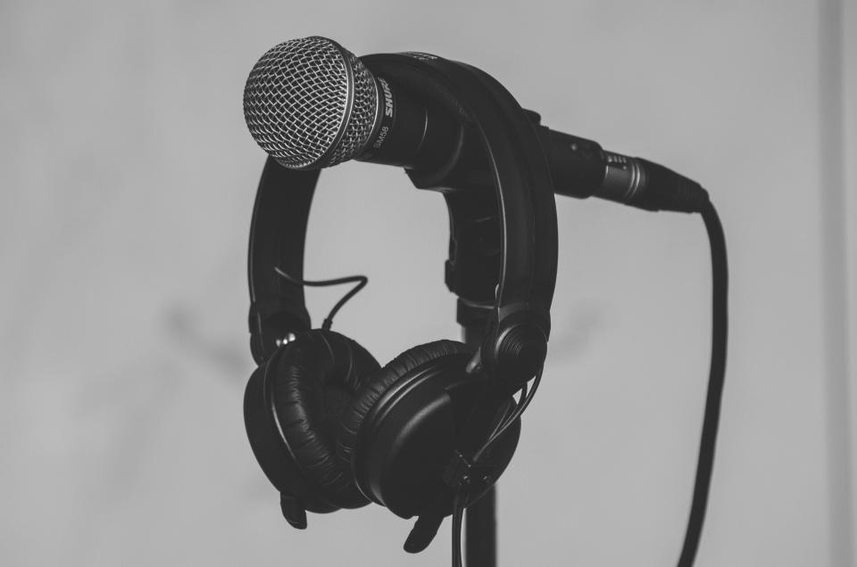 Microphone Black And White