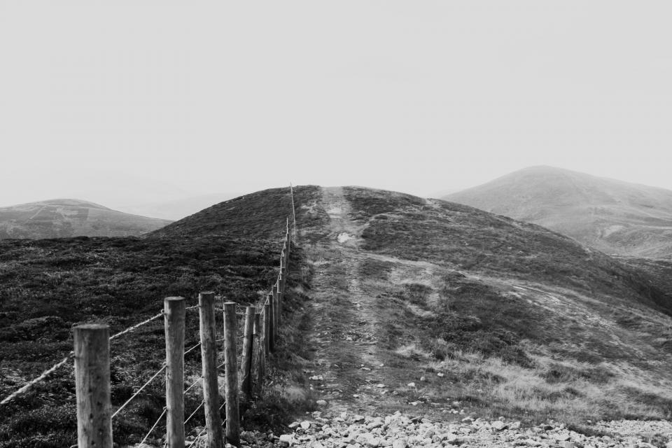 Black And White Hills
