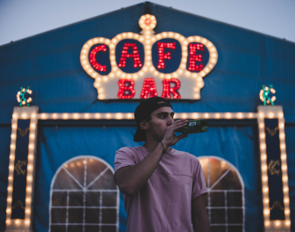 Man Drinking
