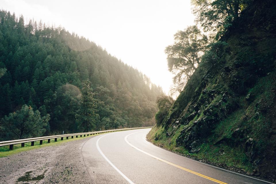 Winding Road Guard Rail