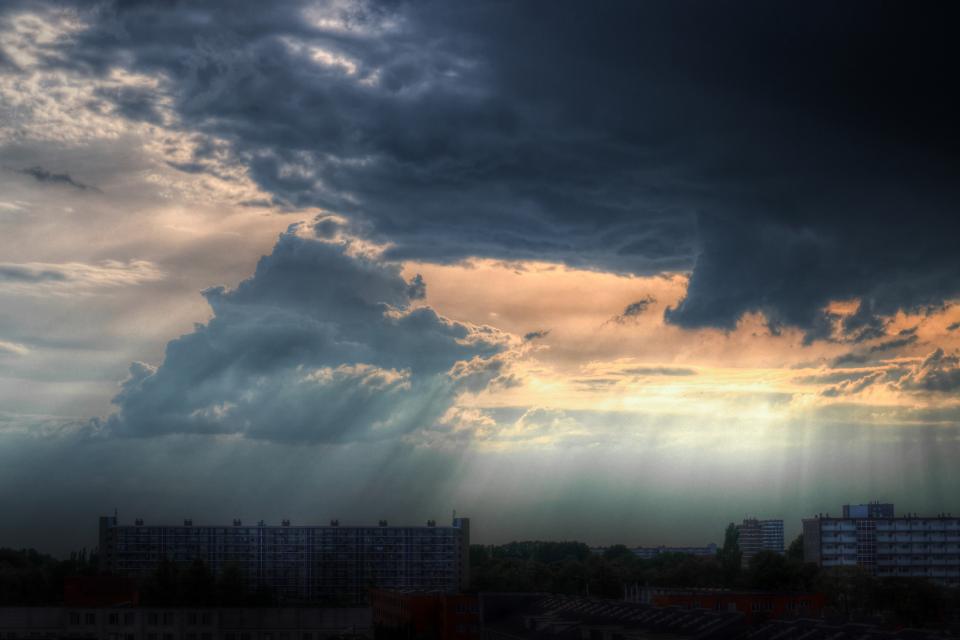 Sunbeams Clouds