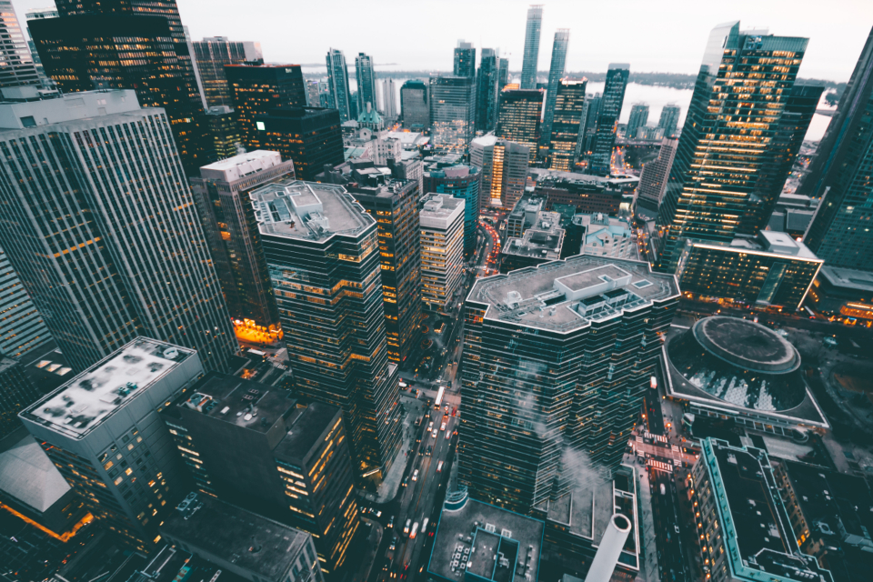 Overhead City Lights