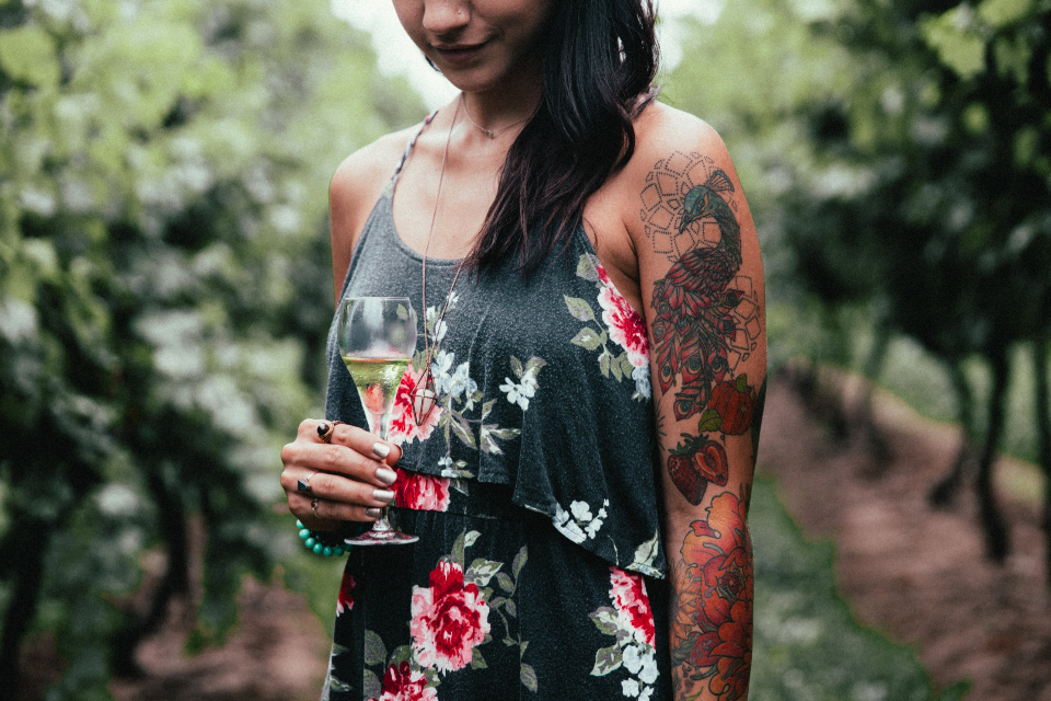 Woman Wine