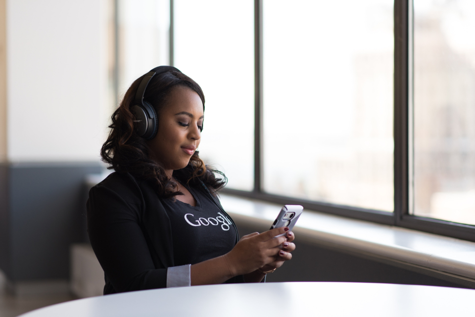 Woman Headphones