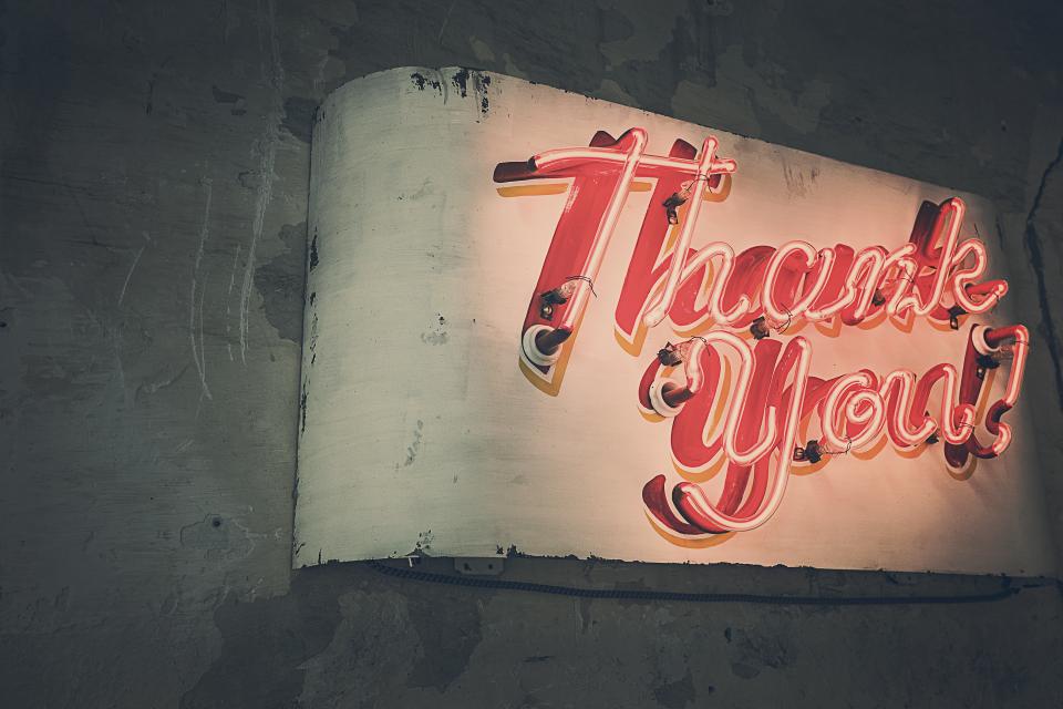 Thank You Sign
