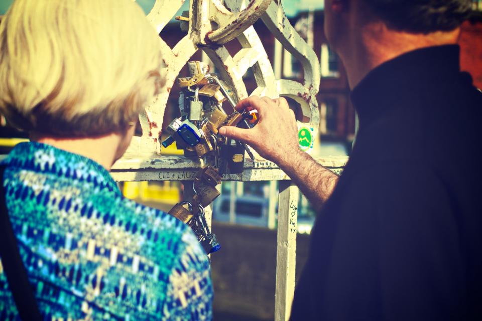 Love Locks Ha'penny Bridge