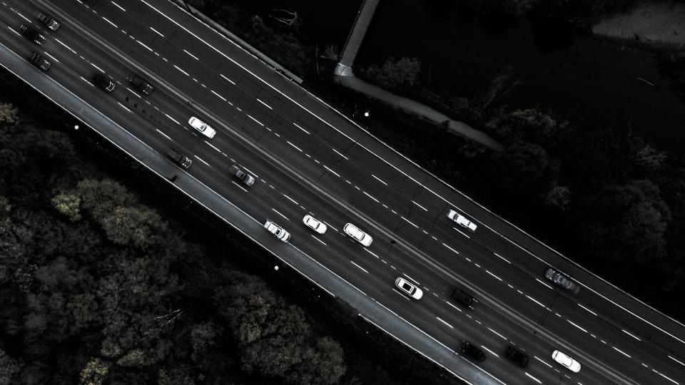 Black And White Aerial