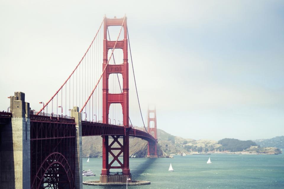 Golden Gate Bridge Red