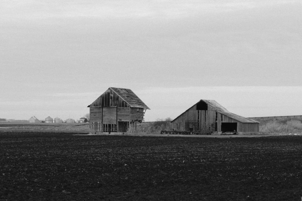 Black And White Hut