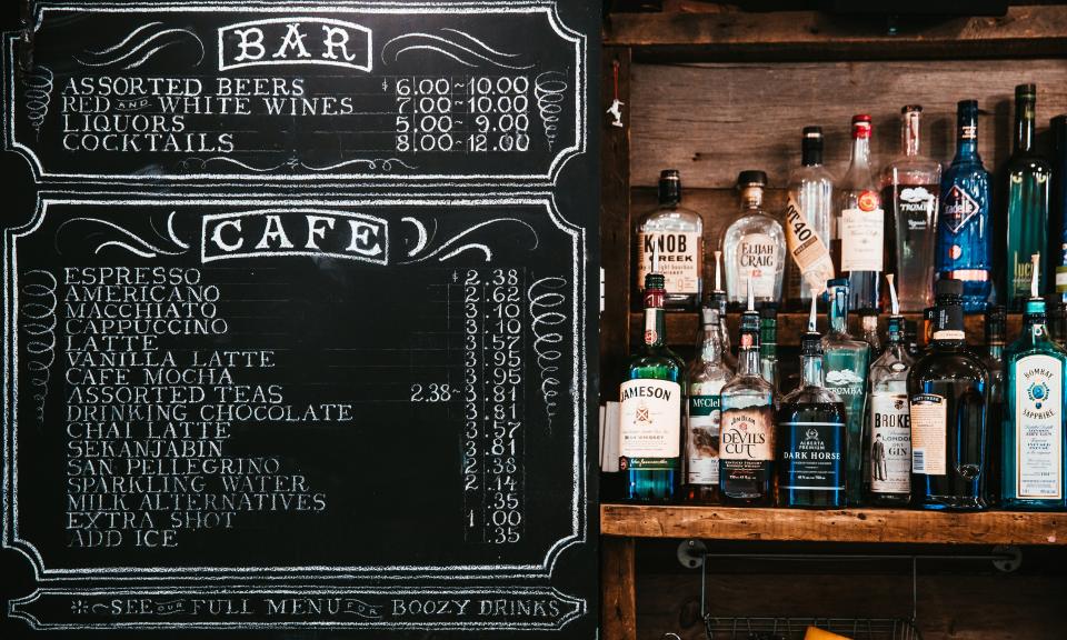Chalkboard Menu