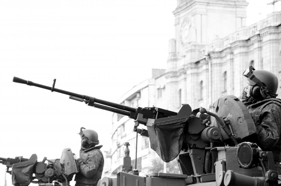 Black And White Military