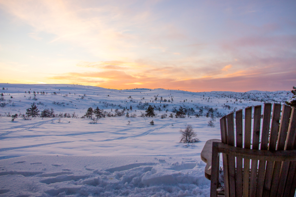 Sunset Snow