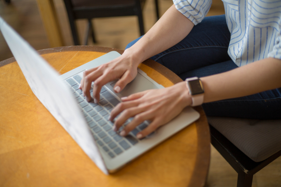 Laptop Typing