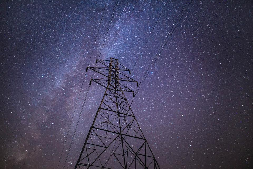 Power Lines Night