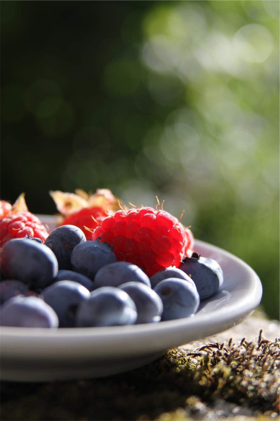 Blueberries Raspberries