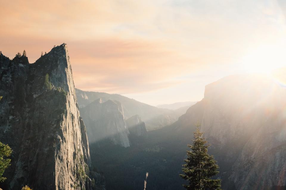 Mountains Sunlight