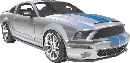 Free Ford Mustang Racing  Vector