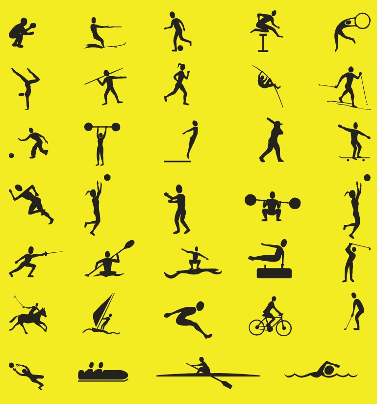 Free Vector Sport Silhouettes Collection