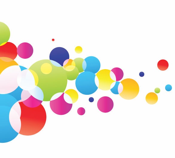 Colorful Glowing Bubbles Background Vector Illustration