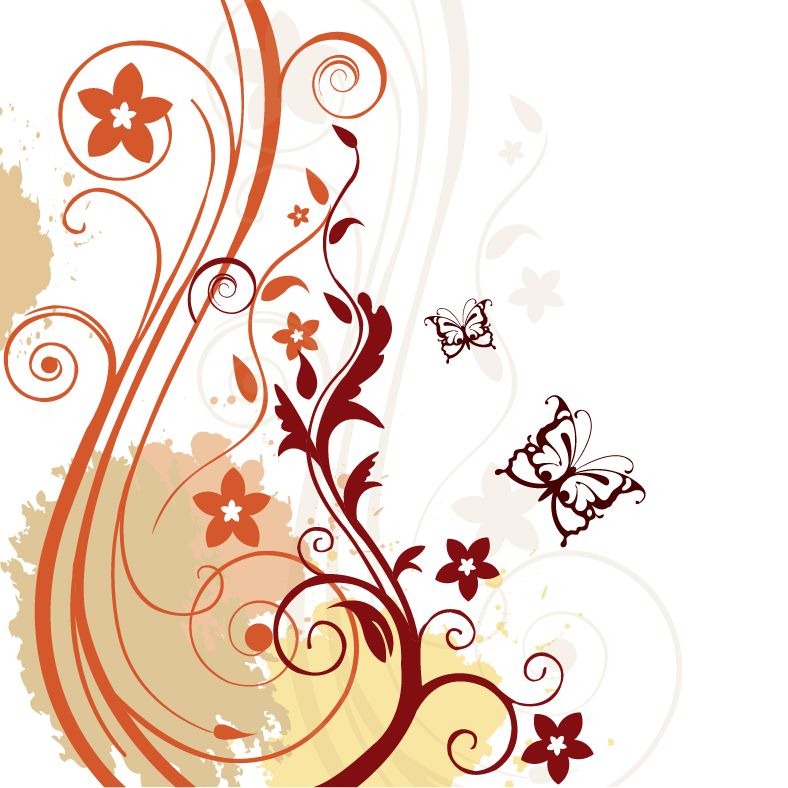 Abstract Floral Background