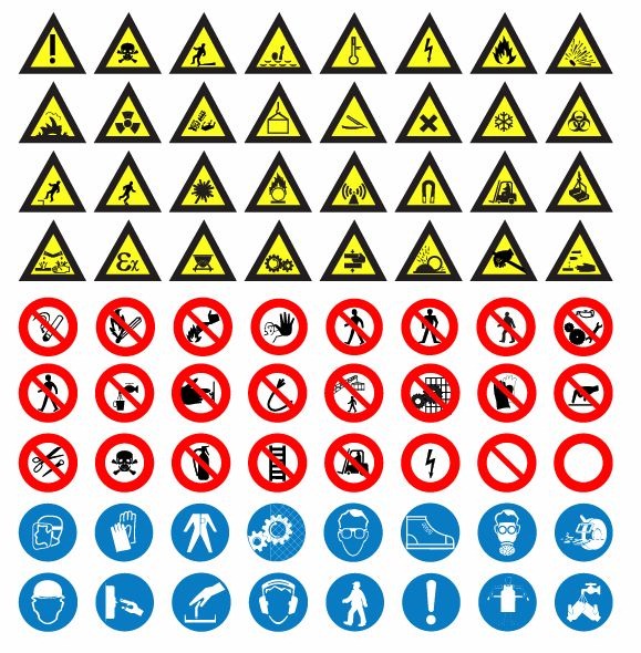 Road Sign Vector Set