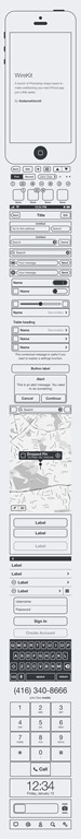WireKit Wireframing for iPhone App
