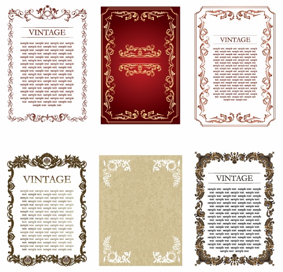 Vintage Frames Vector