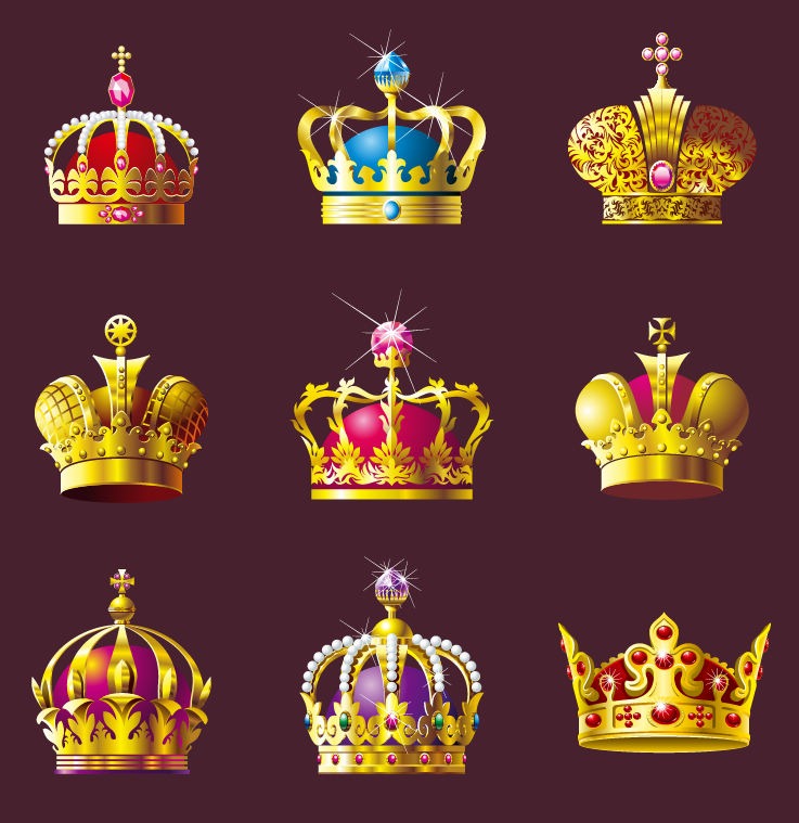 Crown Vector Set
