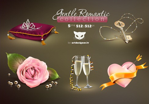 Free Gentle Romantic Icons