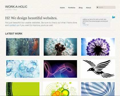 Free Wordpress Theme - Work-a-holic