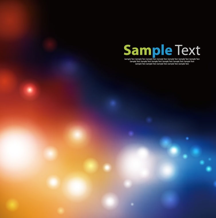 Vector Elegant Abstract Background with Bokeh Lights