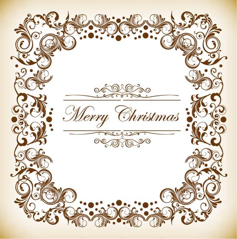 Christmas Decoration Frame Vector Illustration