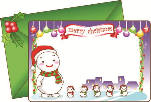 8 Lovely Christmas Vector Cards