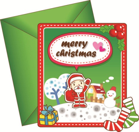 8 Lovely Christmas Vector Cards