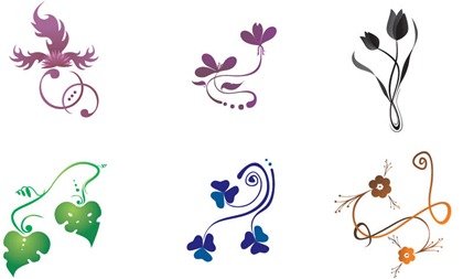 Free Vector Floral Design Elements