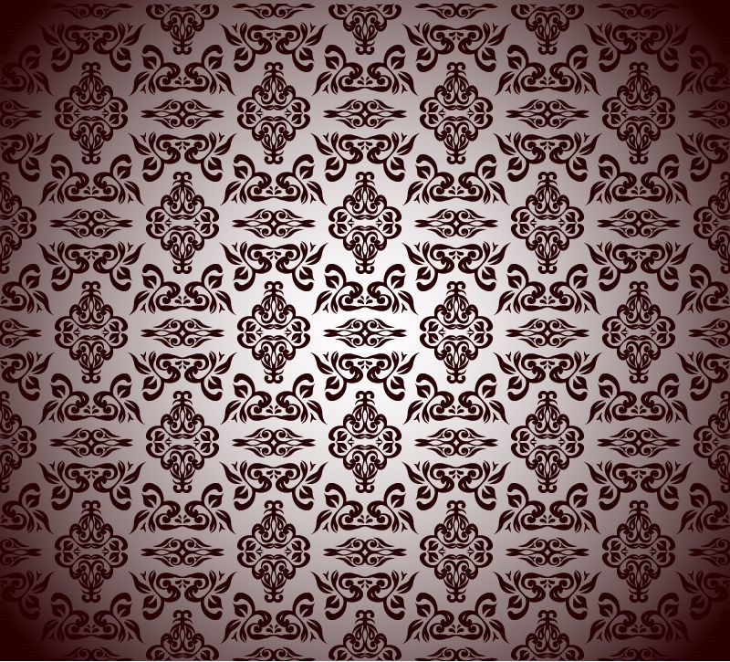 Royal Floral Pattern Background Vector Graphic