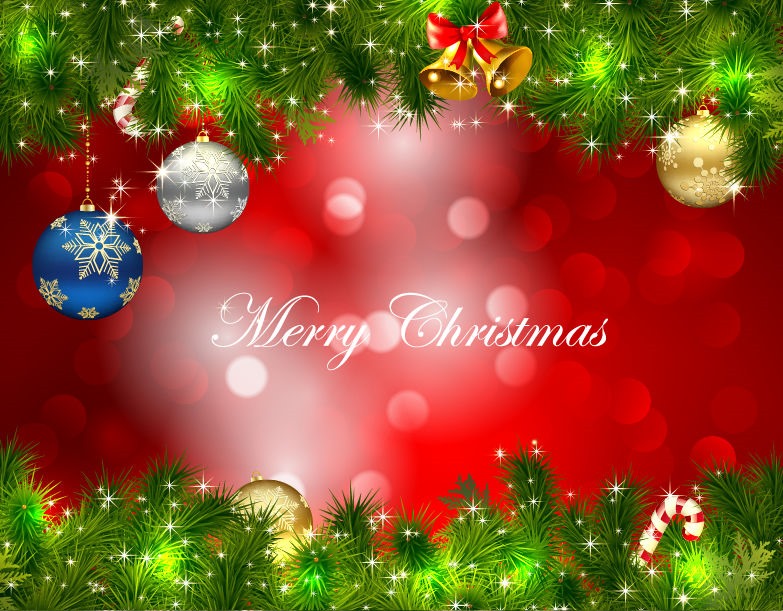 Christmas Card Background Vector Graphic