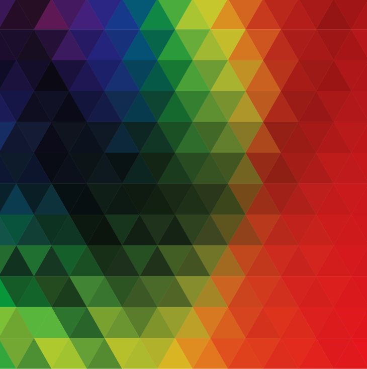 Colorful Abstract Geometric Triangular Vector Illustration