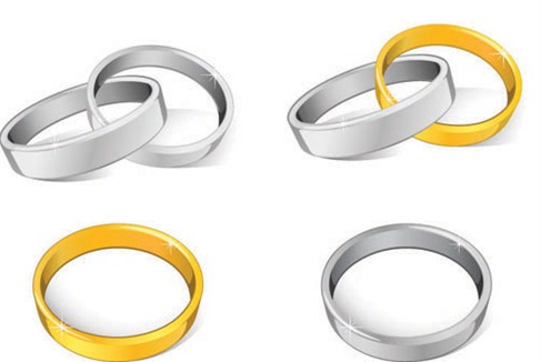 Wedding Rings Vector