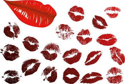 vector Lip prints
