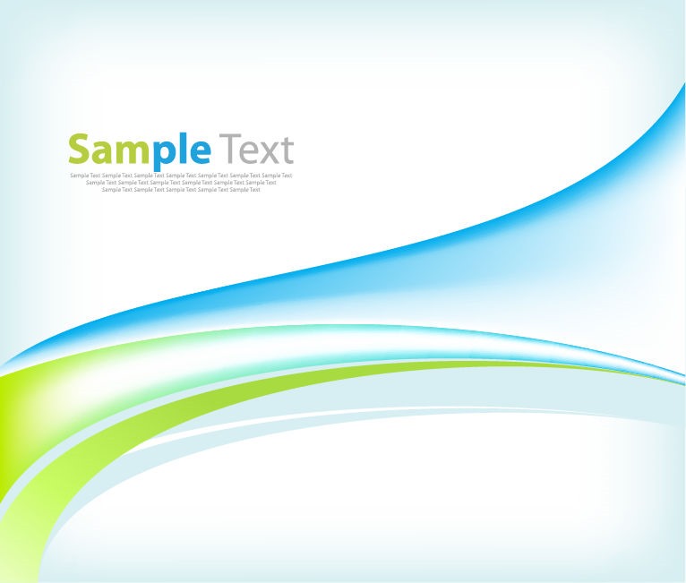 Blue Green Waves Abstract Background Vector Graphic