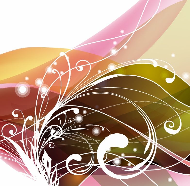 Abstract Floral Background Vector