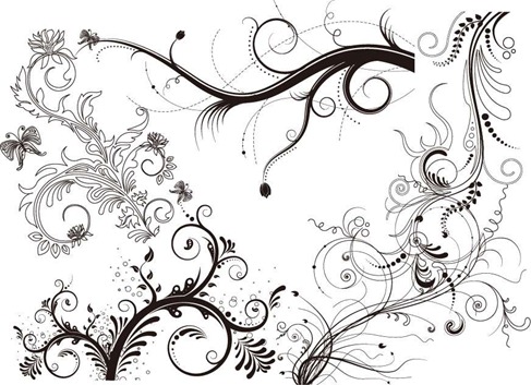 5 Floral Ornaments Vector Pack