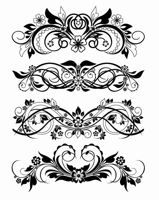 Vector Floral Ornaments