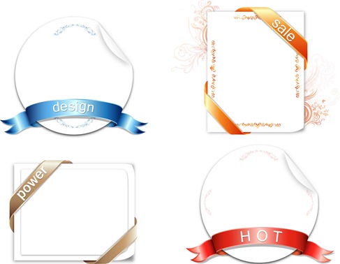 Ribbon Design Vector Graphic