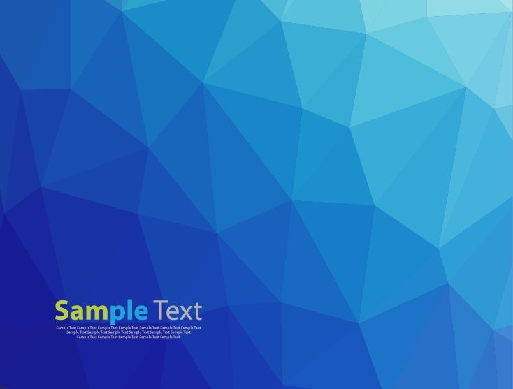 Blue Abstract Low Poly Style Vector Illustration