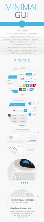 Free Minimal GUI Set