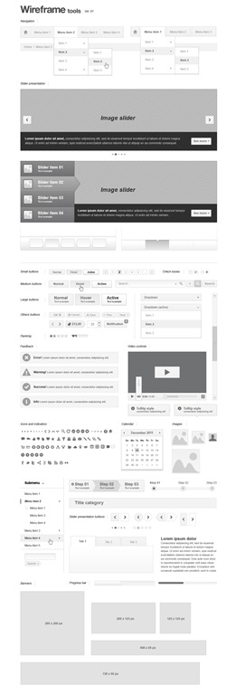 Webpage Wireframe Stencil Free