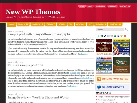 Free WordPress Theme - Pink Flo