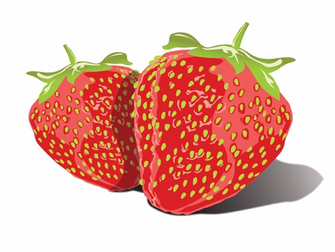 Free Vector Tasty Strawberries
